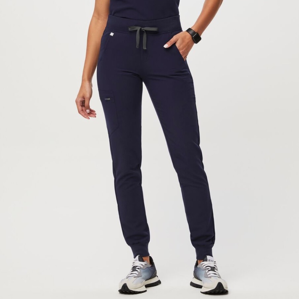 FIGS Zamora Jogger Scrub Pants Navy Size Medium Tall